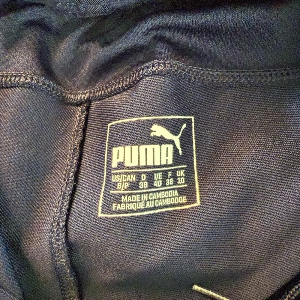 Puma Women’s Navy Soccer Drycell Sweatpants Warmups Joggers Size S - Picture 9 of 10